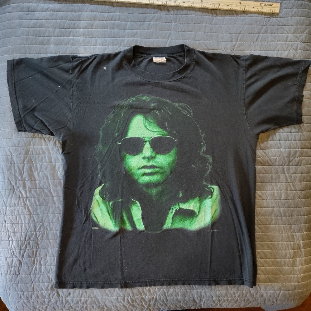 Vintage 90s Liquid Blue Jim Morrison The Doors Lizard King Shirt L/XL